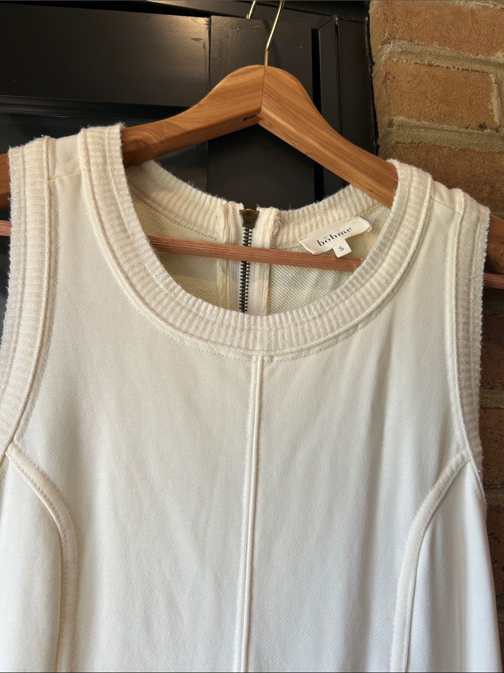 Bohme small Sleeveless Cream Wide-Leg Jumpsuit - Picture 2 of 4